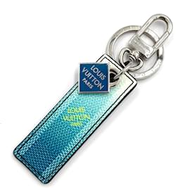 Louis Vuitton-Louis Vuitton Blue Metal Keyring-Blue
