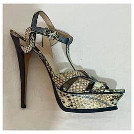Yves Saint Laurent-Python YSL Tribute high heel sandal-Multiple colors