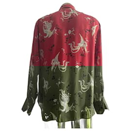 Billionaire-Chemise en soie "Rouge de Chine"-Rouge