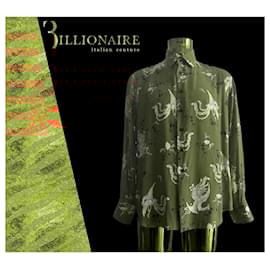 Billionaire-Chemise en soie "Rouge de Chine"-Rouge