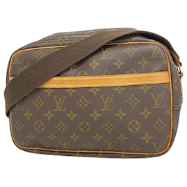 Louis Vuitton-Louis Vuitton Monogram Reporter PM Shoulder Bag-Brown