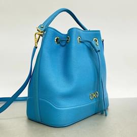 Salvatore Ferragamo-Salvatore Ferragamo Light Blue Shoulder Bag-Light blue