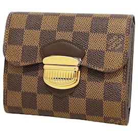 Louis Vuitton-Louis Vuitton Tri-fold Wallet in Ebene-Damier ebene
