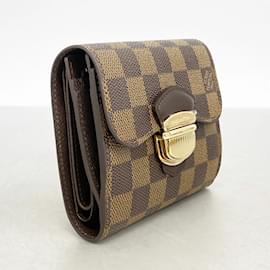 Louis Vuitton-Louis Vuitton Tri-fold Wallet in Ebene-Damier ebene
