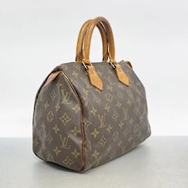 Louis Vuitton-Louis Vuitton Monogram Speedy 25 Handbag-Brown