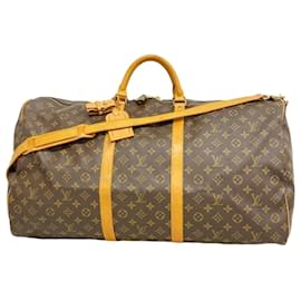 Louis Vuitton-Louis Vuitton Boston Bag Monogram Keepall Bandouliere 60-Brown