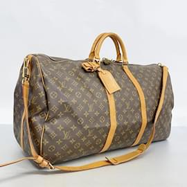 Louis Vuitton-Louis Vuitton Boston Bag Monogram Keepall Bandouliere 60-Brown