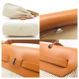 Hermès-Sac à bandoulière Hermes Airbag PM 2 voies-Noir,Beige