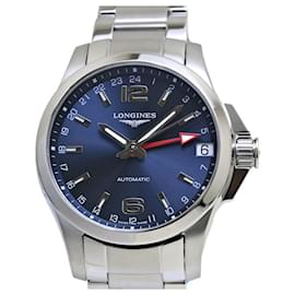 Longines-Longines Conquest GMT L3.687.4.99.6 Stainless Steel Men's Watch-Other
