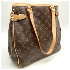 Louis Vuitton-Louis Vuitton Monogram Batignolles Vertical Tote Bag-Brown,Monogram