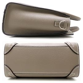 Céline-Celine Luggage Nano Shopper Handbag-Grey