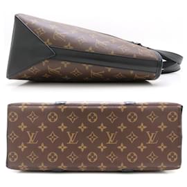Louis Vuitton-Louis Vuitton Monogram Macassar Weekend Tote Bag PM-Brown,Black,Monogram