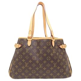 Louis Vuitton-Louis Vuitton Monogram Batignolles Horizontal Tote Bag-Brown,Monogram