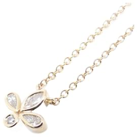 Tiffany & Co-Tiffany Fleur de Lis Necklace in 18K Pink Gold-Other