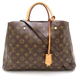 Louis Vuitton-Louis Vuitton Monogram Montaigne GM Handbag-Brown,Monogram