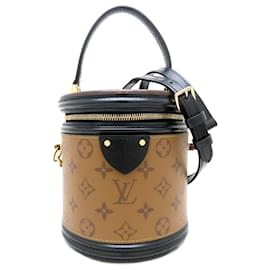 Louis Vuitton-Louis Vuitton Monogram Reverse Cannes Handbag-Brown,Monogram