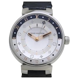 Louis Vuitton-Louis Vuitton Tambour Moon Dual Time GM QA105Z Men's Watch-Other