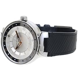 Louis Vuitton-Louis Vuitton Tambour Moon Dual Time GM QA105Z Men's Watch-Other