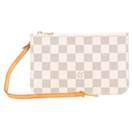 Louis Vuitton-Louis Vuitton Damier Azur Pouch-White