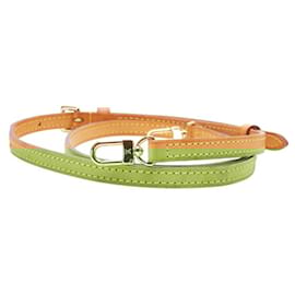 Louis Vuitton-Louis Vuitton Beige Leather Shoulder Strap-Beige
