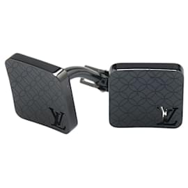 Louis Vuitton-Louis Vuitton Bouton de Manchette Champs Elysees Cufflinks-Black