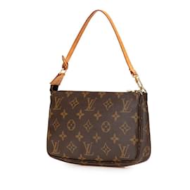 Louis Vuitton-Louis Vuitton Monogram Pochette Accessoires Shoulder Bag-Brown