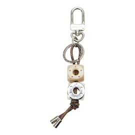 Louis Vuitton-Louis Vuitton Portecle Dice Keyring M66734-Brown,Silvery