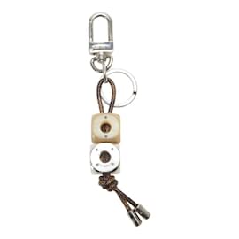 Louis Vuitton-Louis Vuitton Portecle Dice Keyring M66734-Brown,Silvery