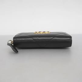Chanel-Chanel Black Lambskin Coin Purse-Black