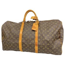 Louis Vuitton-Louis Vuitton Monogram Keepall 60 Boston Bag-Brown