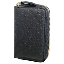 Gucci-Gucci Black Leather Keycase-Black