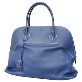 Hermès-Sac à main Hermes Bolide Relax 40-Bleu