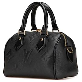 Louis Vuitton-Louis Vuitton Monogram Empreinte Speedy Bandouliere 20 Handbag-Black