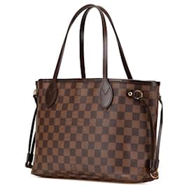 Louis Vuitton-Louis Vuitton Damier Neverfull PM Handbag Tote Bag-Brown