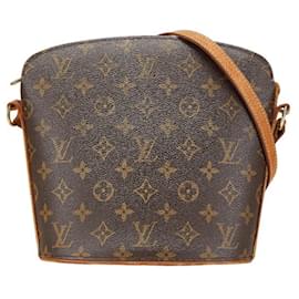 Louis Vuitton-Louis Vuitton Monogram Drouot Shoulder Bag-Brown