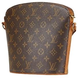 Louis Vuitton-Louis Vuitton Monogram Drouot Shoulder Bag-Brown