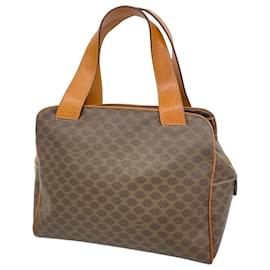 Céline-Celine Macadam Brown Handbag-Brown