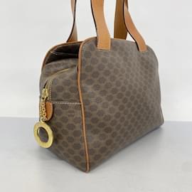 Céline-Celine Macadam Brown Handbag-Brown