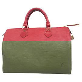 Louis Vuitton-Louis Vuitton Epi Speedy 30 Handbag-Red