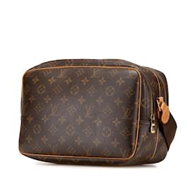 Louis Vuitton-Louis Vuitton Monogram Reporter PM Shoulder Bag-Brown