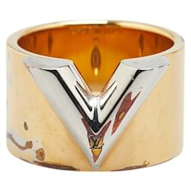 Louis Vuitton-Louis Vuitton Essential V Ring-Silvery,Golden