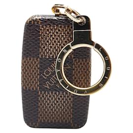 Louis Vuitton-Louis Vuitton Damier Astropil Keychain-Brown,Golden