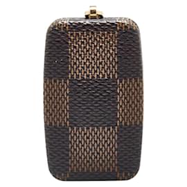 Louis Vuitton-Louis Vuitton Damier Astropil Keychain-Brown,Golden