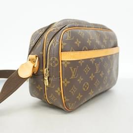 Louis Vuitton-Louis Vuitton Monogram Reporter PM Shoulder Bag-Brown