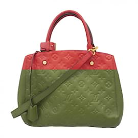 Louis Vuitton-Louis Vuitton Monogram Empreinte Montaigne MM Handbag-Fuschia