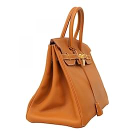 Hermès-Sac à main Hermès Birkin 35 en cuir Togo doré-Doré
