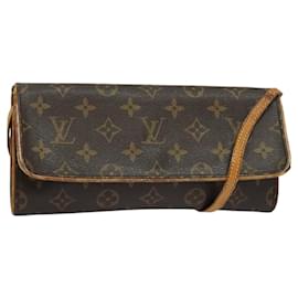 Louis Vuitton-LOUIS VUITTON Monogram Pochette Twin GM Shoulder Bag M51852 LV Auth bs24501-Monogram