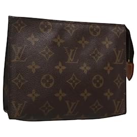 Louis Vuitton-LOUIS VUITTON Monogram Poche Toilette 15 Pouch M47546 LV Auth 119343-Monogram