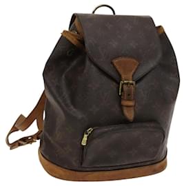 Louis Vuitton-LOUIS VUITTON Monogram Montsouris MM Backpack M51136 LV Auth 120289-Monogram
