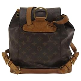 Louis Vuitton-LOUIS VUITTON Monogram Montsouris MM Backpack M51136 LV Auth 120289-Monogram